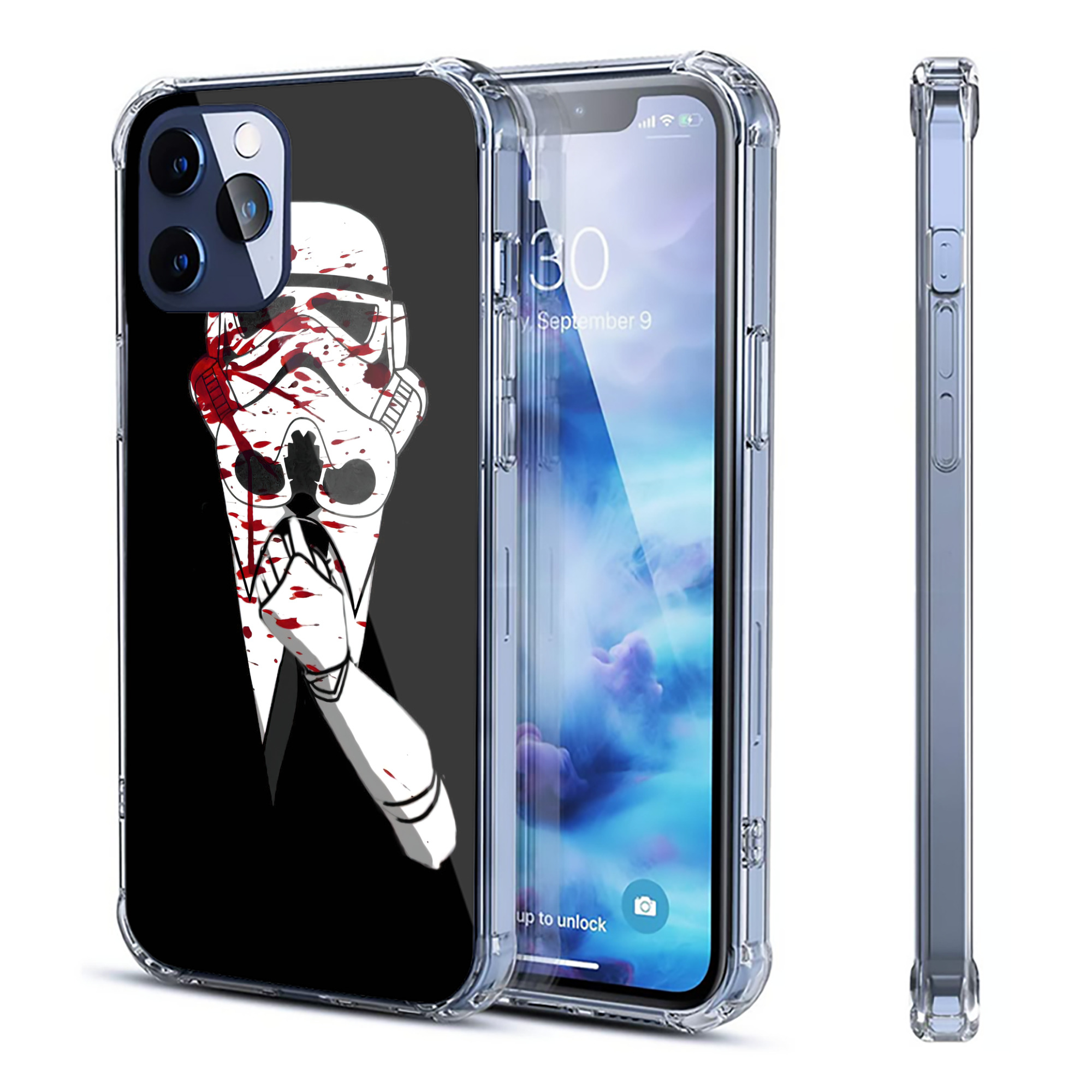 （画像用） スター・ウォーズ Star Wars 【iPhone 12シリーズ対応】透明スマホケース（クリアソフトケース）
